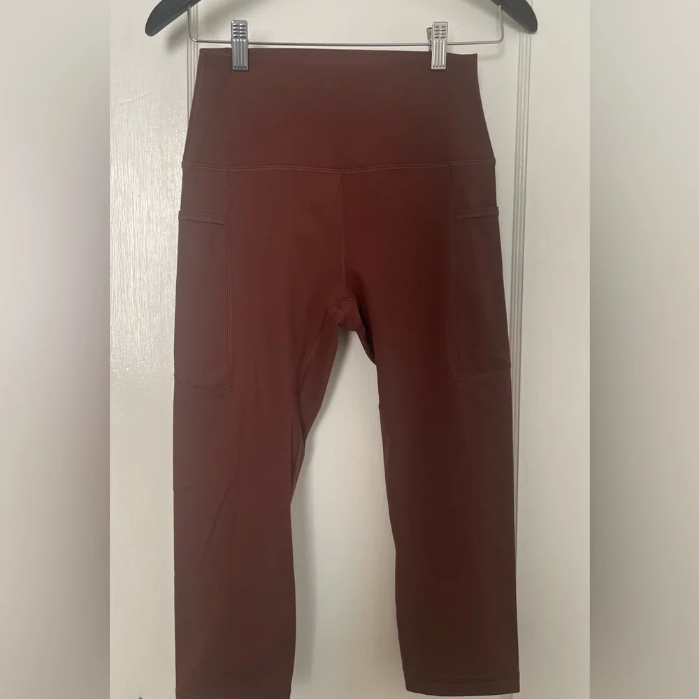 HeyNuts Essential High Waisted Yoga Capris Leggings Tummy Control Womens M 8/10 - Picture 4 of 7
